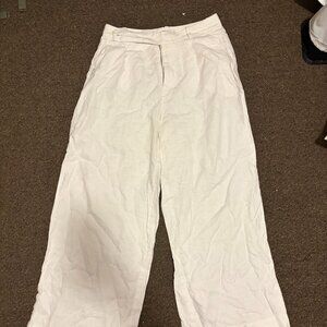 Madewell White Linen Pants
